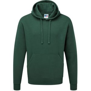 Russell Heren Authentieke Hooded Sweatshirt / Hoodie (Fles Groen) - Maat XS