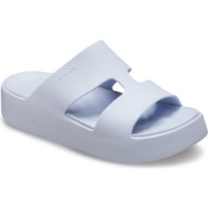 Crocs Getaway Platform H-Strap Thermoplastische Slippers Voor Dames Met Droomlandschap