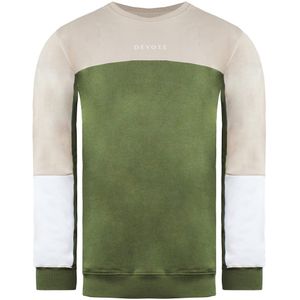 Devote London - DSS1807 - Pullover - Olijf/Nude - Heren