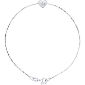 Chain Bracelet met Diamond Heart Cts Natural 0030 925