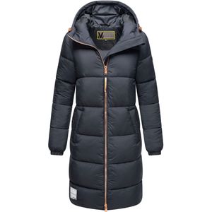 Marikoo lange dames gewatteerde winterjas met capuchon – Nomadiaa