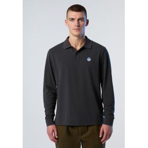 North Sails Polo Shirt Lange mouwen met kraagprint