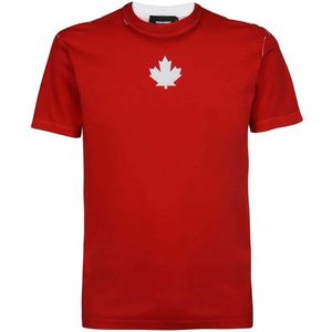 Dsquared2 - Cool Fit Team Logo - T-shirt - Rood