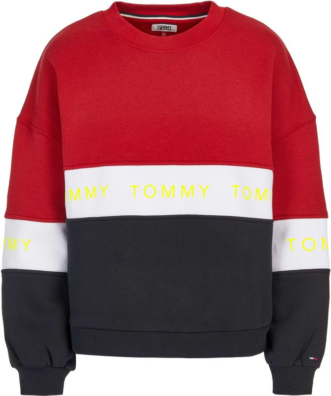 Tommy Hilfiger - DW0DW06001 902 - Jeanstrui - Zwart - 70% Katoen, 30% Polyester