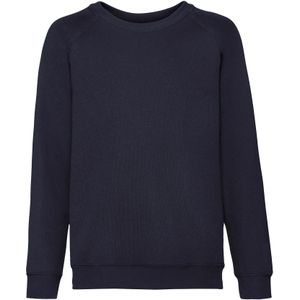 Fruit of the Loom Klassiek Raglan Sweatshirt voor kinderen/Kinderen (Deep Navy)