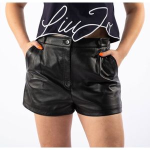 Dolce & Gabbana Dames Zwarte Lamsleren Shorts