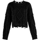 Mymo - Gebreide Trui - Zwart - Dames