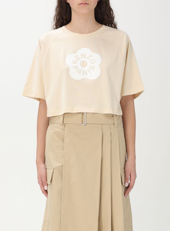 Geknipte Raglan T-shirt Bloemlogo