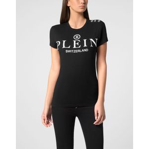 Philipp Plein - T-Shirt Pure Round Neck SS Iconic - Wit - Dames - Katoen