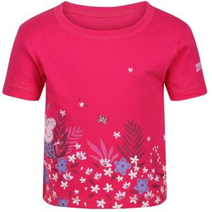 Regatta Childrens/Kids Peppa Pig Bloem T-Shirt Met Korte Mouwen (Roze Fusie) - Maat 2-3J / 92-98cm