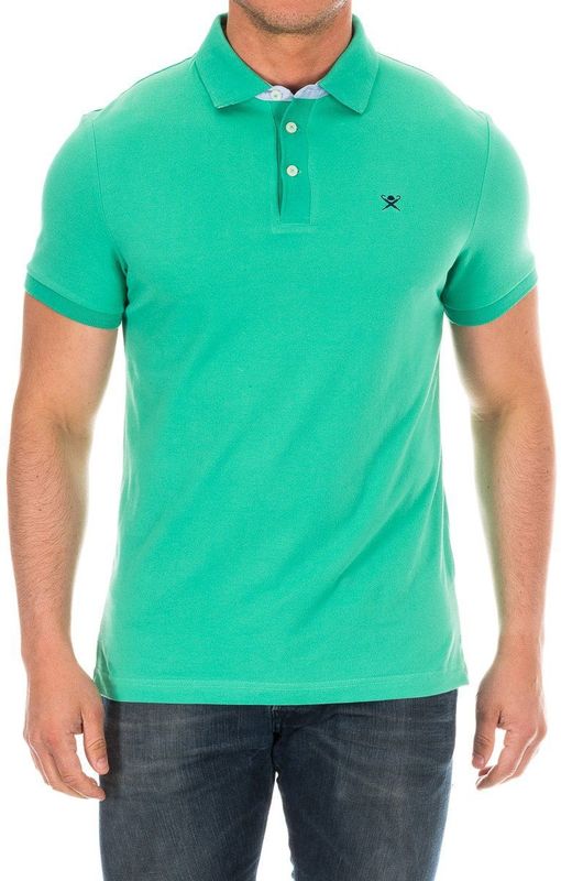 Hackett - Heren - Poloshirt - Groen - 100% Katoen