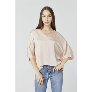 Glanzende Strikblouse
