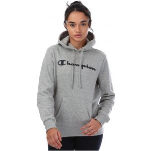 Champion Big Script Logoprint hoodie voor dames, grijs