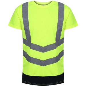 Regatta Heren Pro High-Vis T-shirt met korte mouwen (Geel/Zwaar)