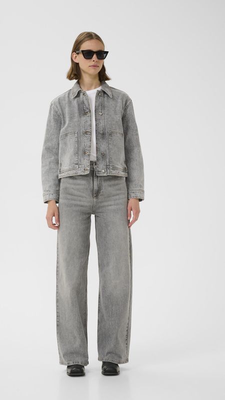 InWear, Dames, Jassen, Grijs, Maat: S Denim,