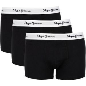 Pepe Jeans Boxershorts Isaac 3-Pack Heren Zwart - Maat S