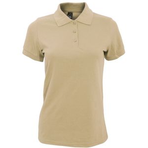 SOLS Dames/dames Prime Pique Polo Shirt (Zand)