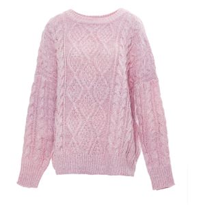 Mymo - Vest - Roze - Kabelgebreid - Dames