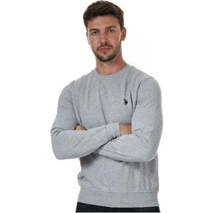 US Polo Assn sweatshirt met ronde hals voor heren, grijs