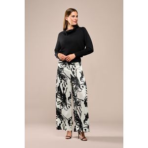 Cassandra Print Broek Zwart / Wit