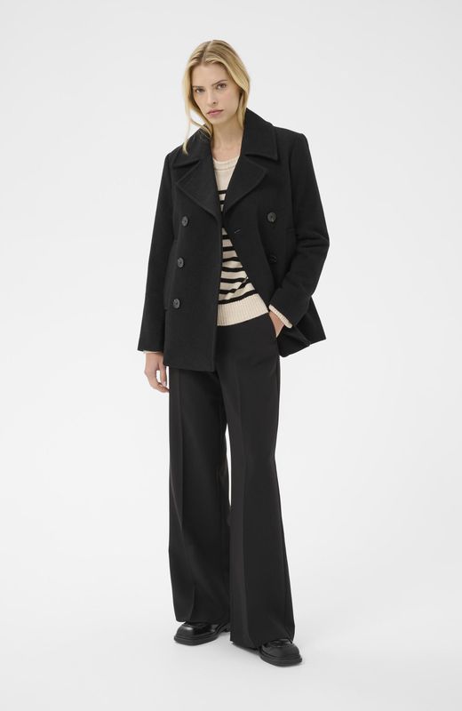 Part Two, Dames, Mantels, Zwart, Maat: 2XS Wol,