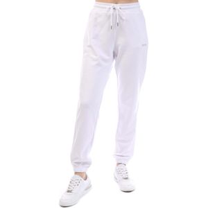 Dames DKNY Mini Stud Logo Relaxed-Fit Sweatpants in Wit