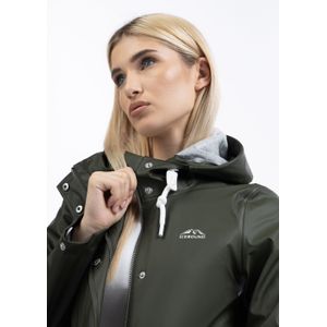 Functionele Mantel - Effen - Regenjas - Licht Gevoerd - Normale Pasvorm