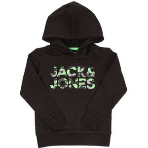 Boy's Jack Jones Junior Miles Hoody In Black - Maat 11-12J / 146-152cm