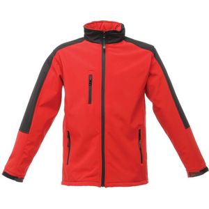 Regatta Heren Hydroforce 3-laags Softshell-jasje (windbestendig, waterafstotend en ademend) (Klassiek rood/zwart)