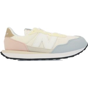 Girl's New Balance Junior 237 Trainers in Grey pink