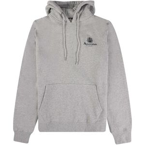 Aquascutum Heren Actieve Hoodie met Klein Logo (Grijs)