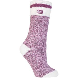 Heat Holders - Thermische sokken met damespatroon - Berry Block Twist