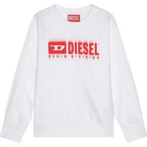 Diesel Heren Vage Logo Sweatshirt (Wit)