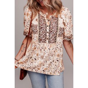 Bloemenprint Overhemdtop