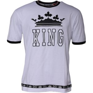Dolce & Gabbana - T-shirt - Wit - Regular Fit - Katoen