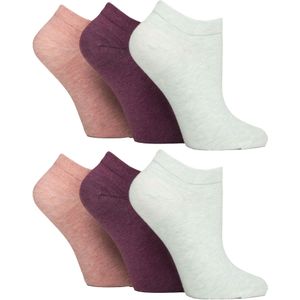 6-Pack Diabetische Trainingssokken voor Dames | Extra Brede Enkelsokken