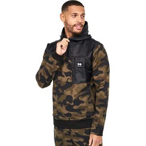 Crosshatch Heren Velmax Hoodie (Boscamouflage)