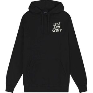 Lyle & Scott Heren Ripple Logo Hoodie (Zwart)