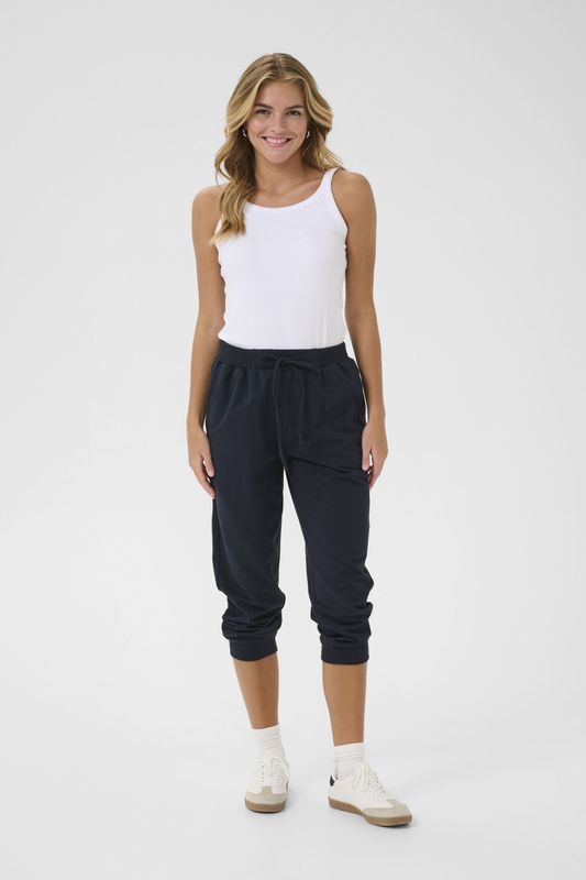 Kaffe - Broek 'Anne' - Marine - 7/8 Lengte - Tapered