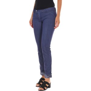 MET - Rechte Broek - Blauw - Katoen - Dames