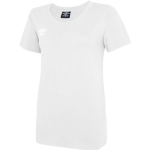 Umbro Dames/Dames Club Vrijetijds-T-shirt (Wit/zwart) - Maat M