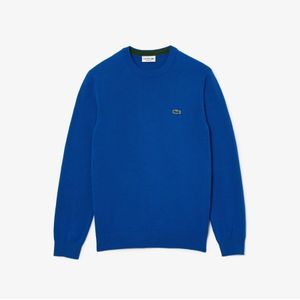 Men's Lacoste Organic Cotton Crewneck Sweatshirt in Blue
