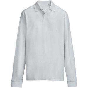SOLS unisex volwassen piqué poloshirt met lange mouwen (Puur Grijs)