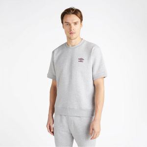 Umbro Heren Core Sweatshirt Met Korte Mouwen (Grijs Gemêleerd/paars) - Maat 3XL