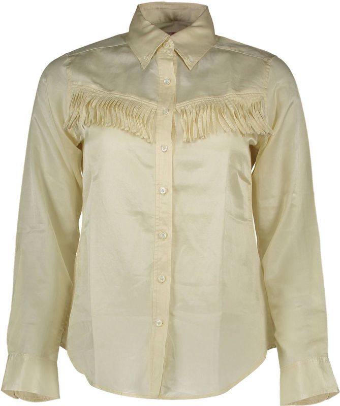 Gant Dames Beige Katoenen Overhemd