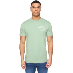Henleys Heren Hentitled Katoenen T-Shirt (Salie Groen)