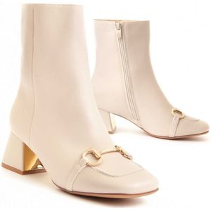 Montevita Heel Ankle Boot Elegansebi In White
