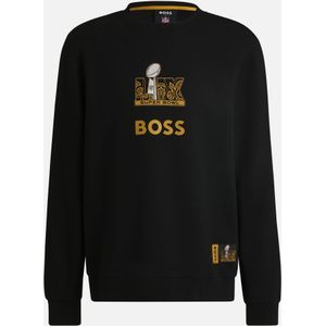 Heren Sweatshirt BOSS Orange x NFL Wilkins in Zwart