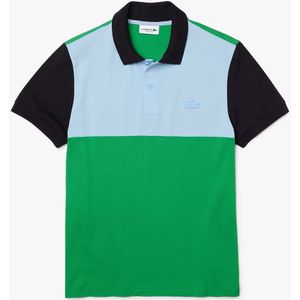 Heren Lacoste Regular Fit Colourblock PiquÃ© Poloshirt in Multikleur