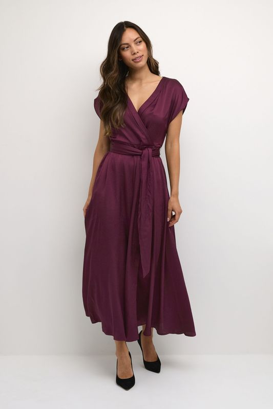 Cream - Avondjurk - Wijnrood - Loretta - Lang/maxi